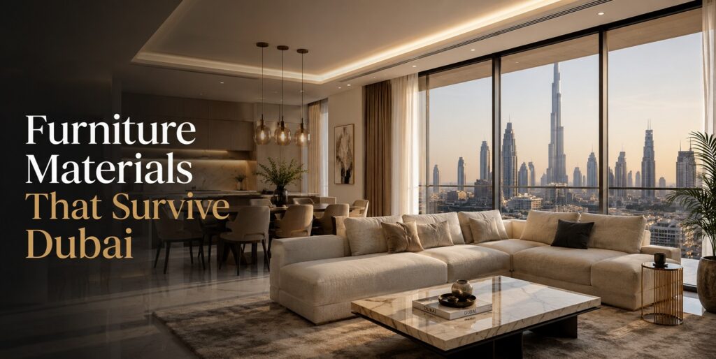 Furniture Materials That Survive Dubai: What To Choose For Wood, Fabric, And Metal In An Air-Conditioned Home