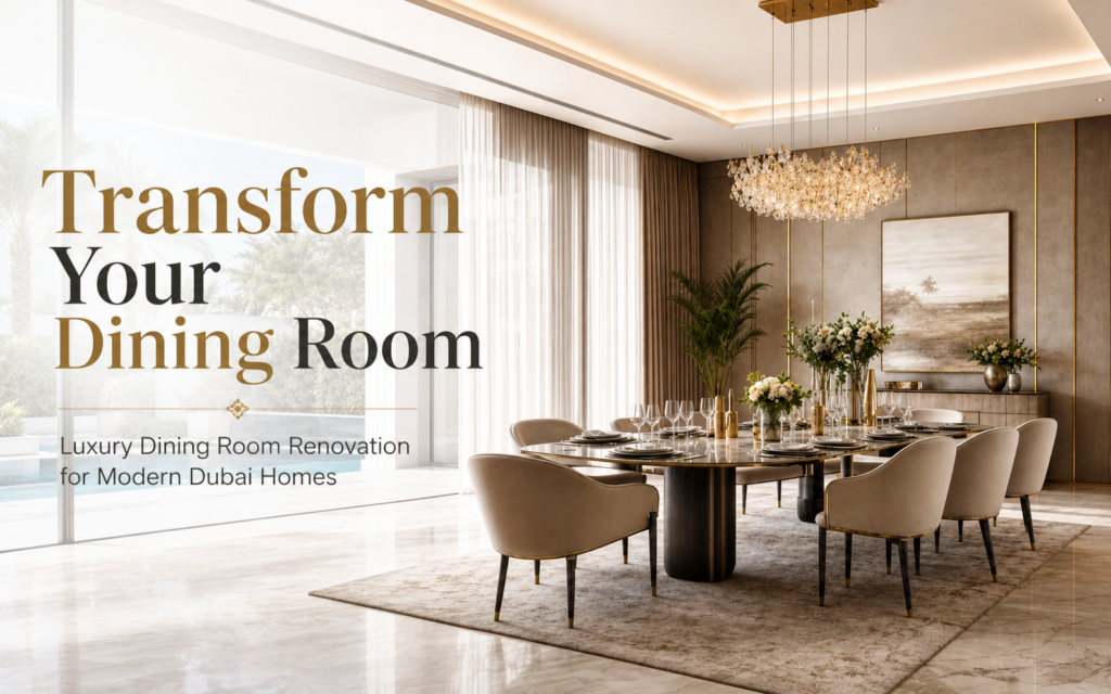Dining Room Renovation in Dubai: Creating the Perfect Entertaining Space