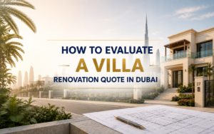How to Evaluate a Villa Renovation Quote in Dubai