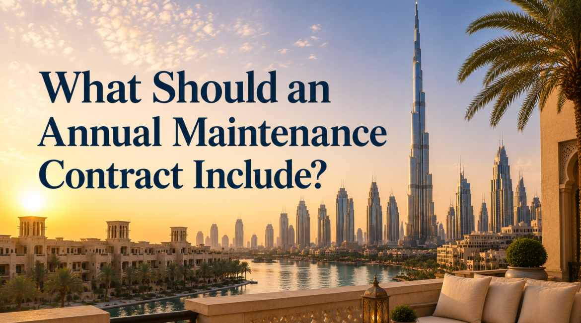 what should an annual maintenance contact nclude
