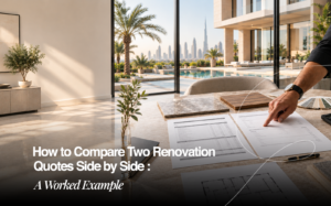 How to Compare Two Renovation Quotes Side by Side: A Worked Example