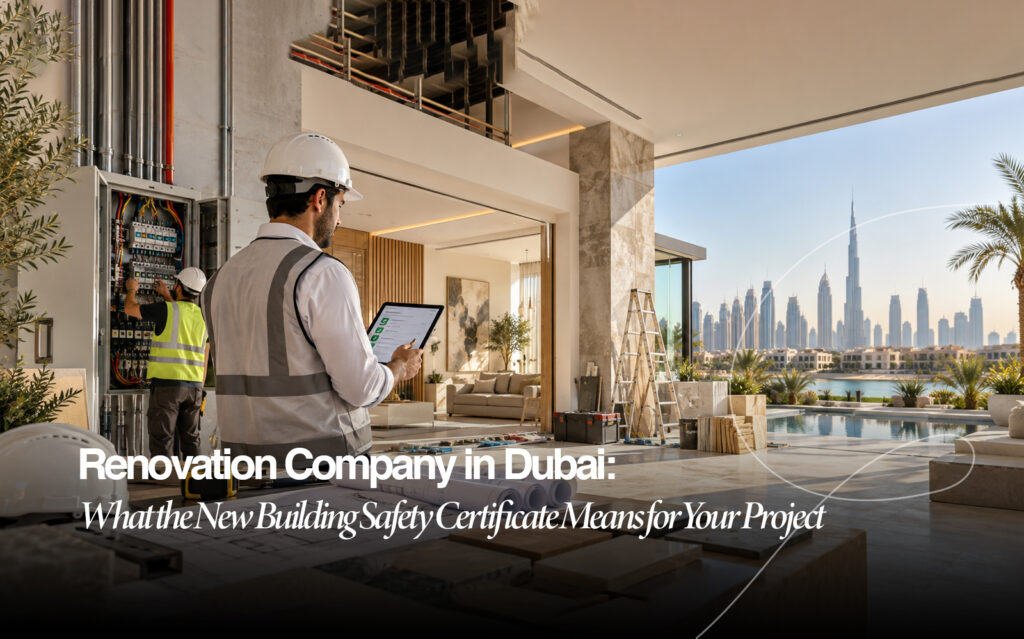 Renovation Company in Dubai: What the New Building Safety Certificate Means for Your Project